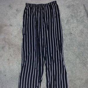 Brandy Melville blue striped flowy pants